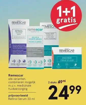 Etos Remescar 1+1 Gratis aanbieding