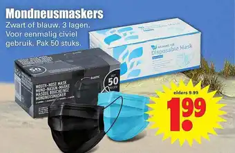 Dirk Mondneusmaskers aanbieding