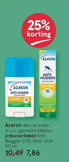 Etos Azaron 25% Korting aanbieding