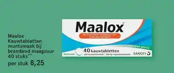 Etos Maalox Kauwtabletten Muntsmaak Bij Brandend Maagzuur 40 Stuks aanbieding