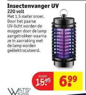 Kruidvat Insectenvanger UV 220 Volt aanbieding