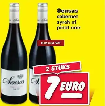 Nettorama Sensas Cabernet Syrah Of Pinot Noir aanbieding