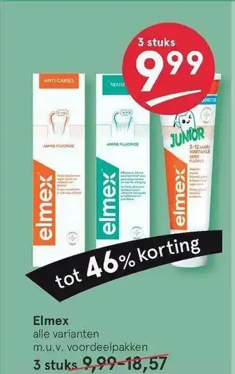 Etos Elmex Tandpasta Tot 46% Korting aanbieding