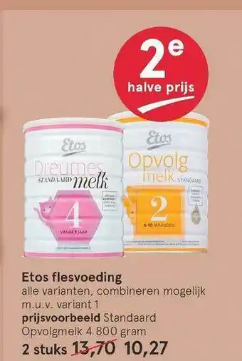 Etos Etos Flesvoeding aanbieding