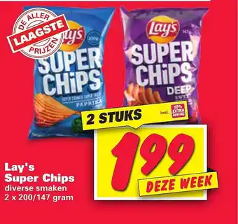 Nettorama Lay's Super Chips aanbieding