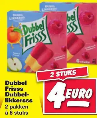 Nettorama DubbelFrisss Dubbellikkersss aanbieding