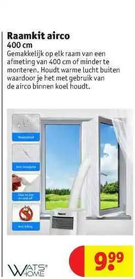 Kruidvat Raamkit Airco 400 Cm aanbieding