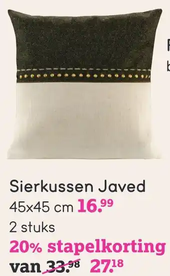 Leen Bakker Sierkussen Javed aanbieding