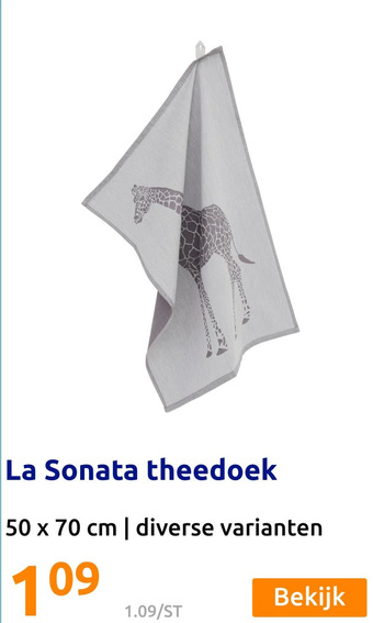 Action La Sonata theedoek aanbieding