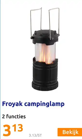 Action Froyak campinglamp aanbieding