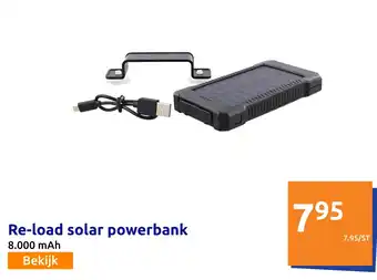 Action Re-load solar powerbank aanbieding