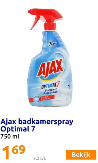 Action Ajax badkamerspray Optimal 7 aanbieding