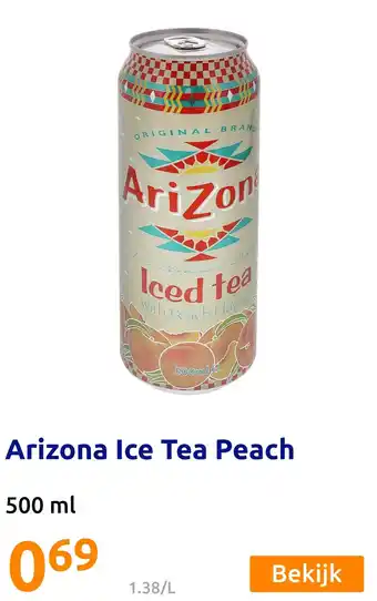 Action Arizona Ice Tea Peach aanbieding