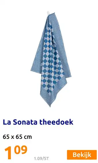 Action La Sonata theedoek aanbieding