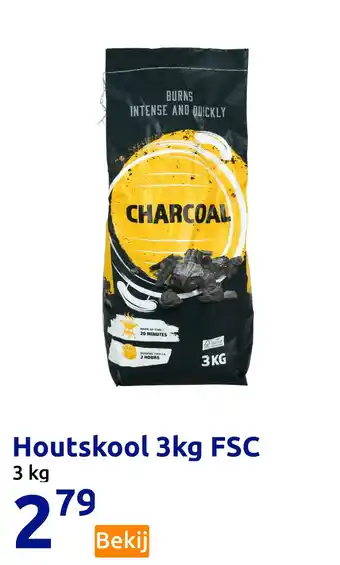 Action Houtskool 3kg FSC aanbieding