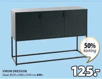 Jysk Virum dressoir B120xH80xD40CM aanbieding