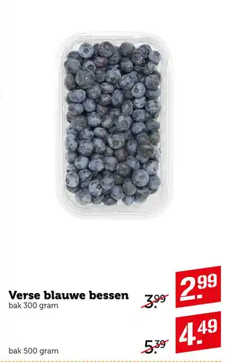 Coop Verse blauwe bessen aanbieding