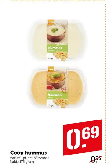 Coop Coop hummus aanbieding