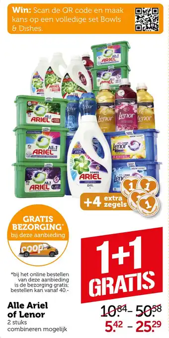 Coop Alle Ariel of Lenor aanbieding