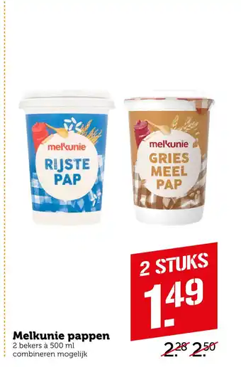 Coop Melkunie pappen aanbieding