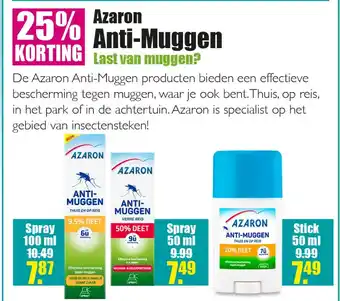 Gezond & Wel Azaron Anti-Muggen aanbieding