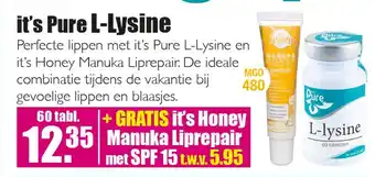 Gezond & Wel Pure L-Lysine aanbieding