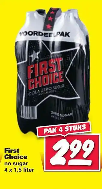 Nettorama First Choice No Sugar aanbieding