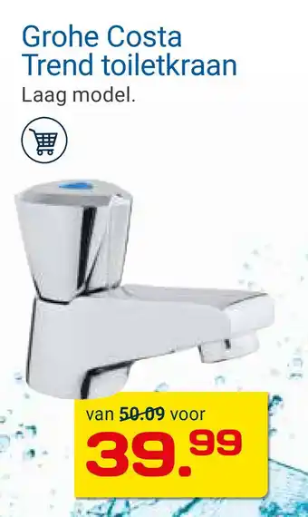 Kluswijs Grohe Costa Trend toiletkraan aanbieding