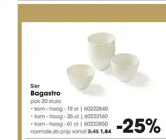 HANOS Sier Bagastro aanbieding