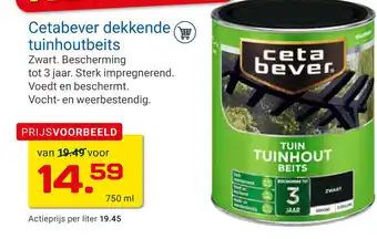 Kluswijs Cetabever dekkende tuinhoutbeits 750ml aanbieding