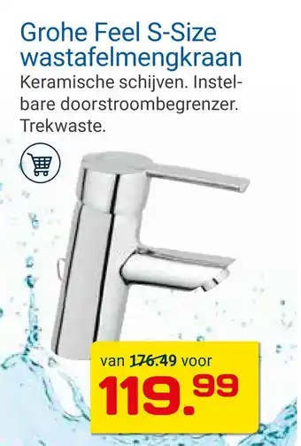 Kluswijs Grohe Feel S-Size wastafelmengkraan aanbieding