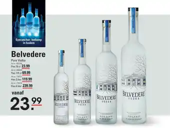 Sligro Belvedere Pure Vodka aanbieding
