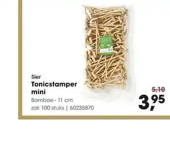 HANOS Sier Tonicstamper Mini aanbieding