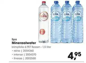 HANOS Spa Mineraalwater aanbieding