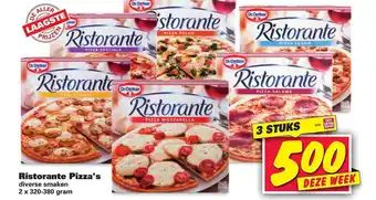 Nettorama Ristorante Pizza's aanbieding