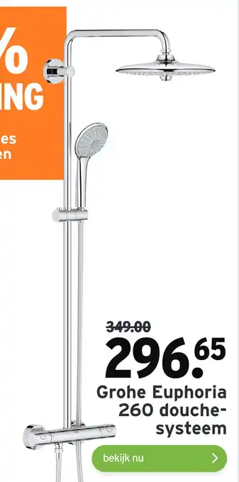 GAMMA Grohe Euphoria 260 douche- systeem aanbieding