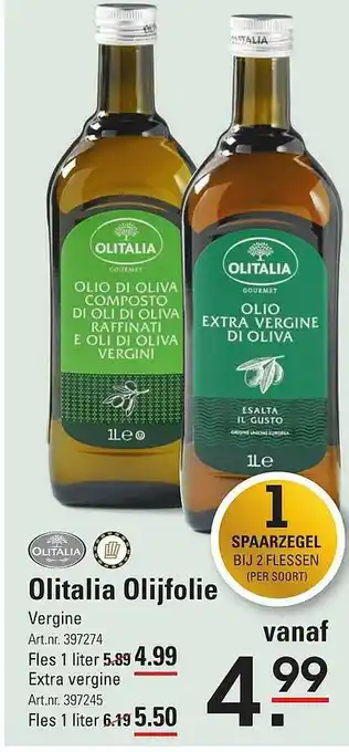 Sligro Olitalia Olijfolie aanbieding