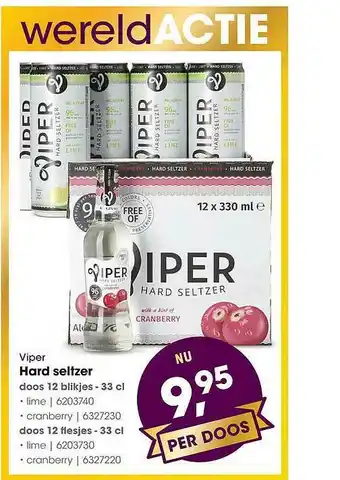 HANOS Viper Hard Seltzer aanbieding