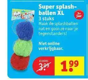 Kruidvat Super Splashballen XL aanbieding