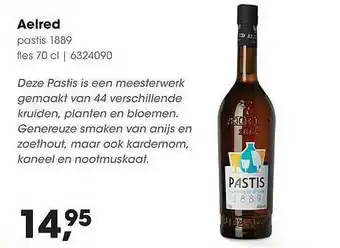 HANOS Aelred Pastis 1889 aanbieding