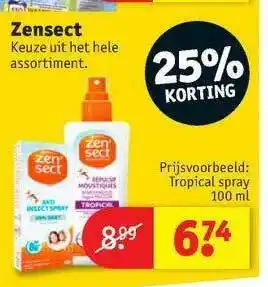 Kruidvat Zensect 25% Korting aanbieding