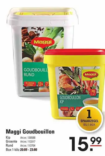 Sligro Maggi Goudbouillon aanbieding