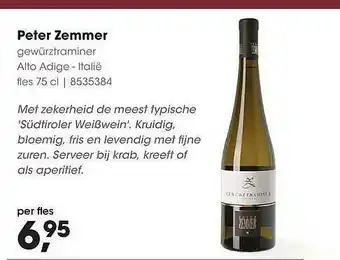 HANOS Peter Zemmer Gewürztraminer aanbieding