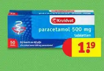 Kruidvat Kruidvat Paracetamol 500 Mg aanbieding