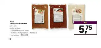 HANOS Altoni Italiaanse Sauzen aanbieding