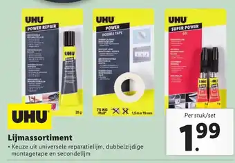 Lidl UHU Lijmassortiment aanbieding