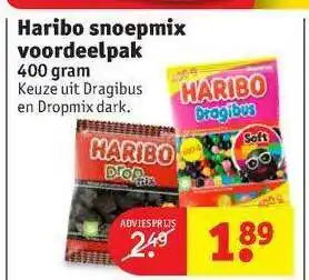 Kruidvat Haribo Snoepmix Vooerdeelpak aanbieding