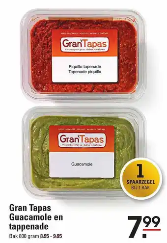 Sligro Gran Tapas Guacamole En Tappenade aanbieding