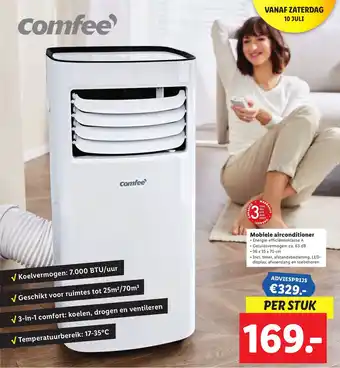 Lidl Comfee Mobiele airconditioner aanbieding