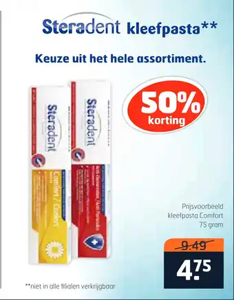 Trekpleister Steradent kleefpasta aanbieding